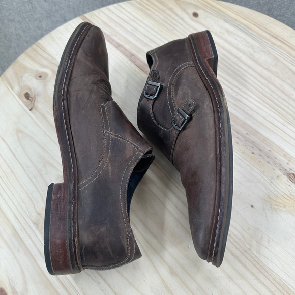 Cole Haan Distressed Nubuck Leather Double Monk Strap Dress 10.5 Shoes main image 11